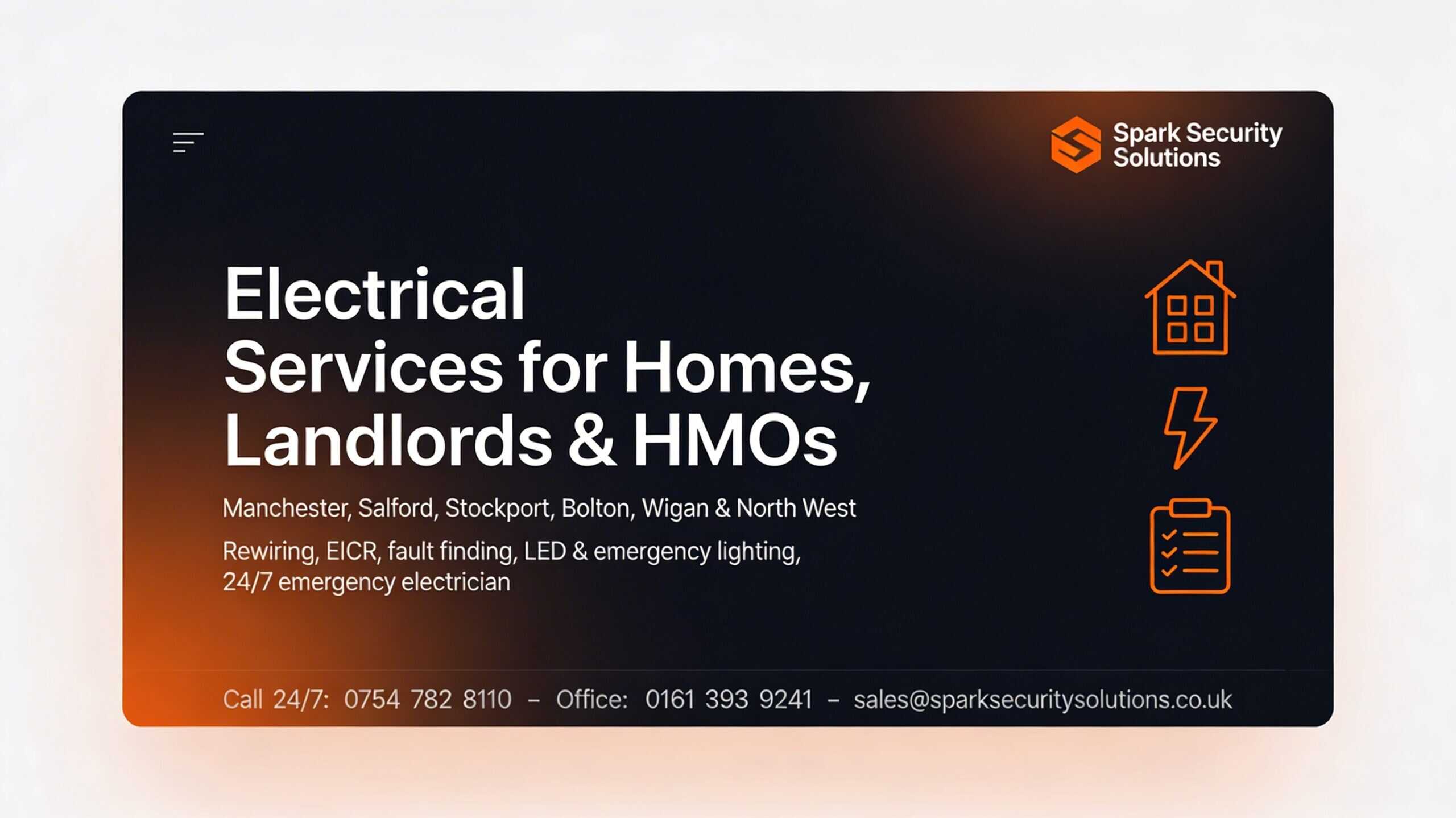 Electrical Services Manchester | Rewiring, EICR & 24/7 Emergency